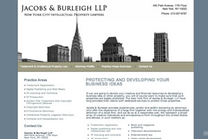 Jacobs & Burleigh LLP Portfolio Screenshot